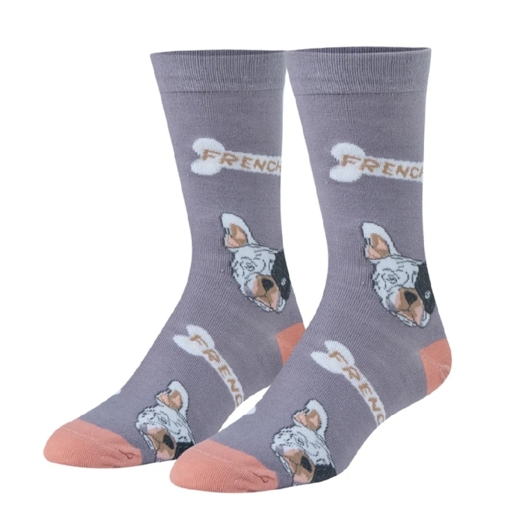 Crazy Socks Women's Frenchie crew